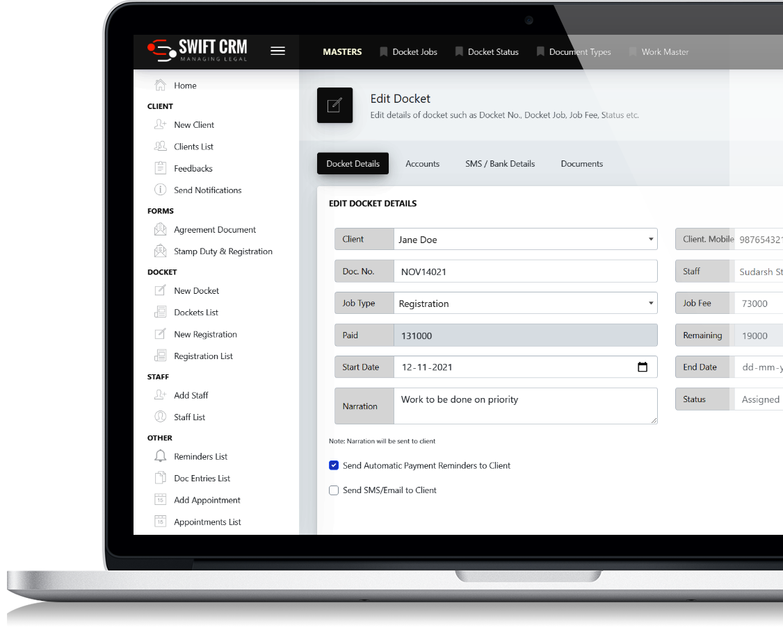 CRM for Law Firms CRM software for Law Firms